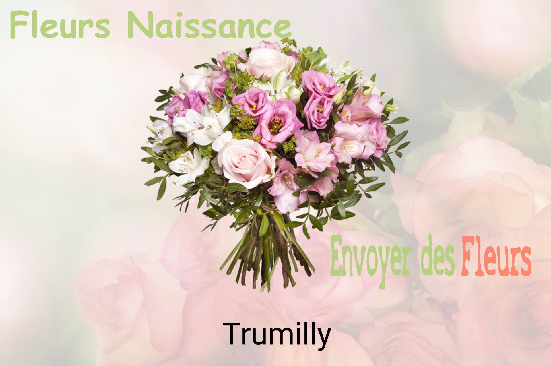 Bouquet de fleurs de naissance livré à Trumilly